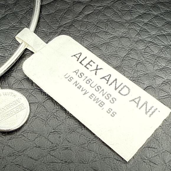 Alex and Ani‎ Bracelet US Navy Stainless Steel Bangle Adjustable 6.5 - 7.5 in - Picture 5 of 8